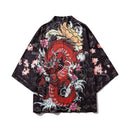 Bebovizi Japanese Style Crane Koi Kimono Tokyo Streetwear Haori Men Women Cardigan Japan Girl Robe Chinese Dragon Anime Clothes