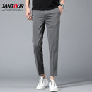 Jantour Brand Men Ankle Pants New Summer Casual Trousers Straight Chinos Fashion Jogging Pants Male Brand Trousers High Quality