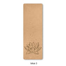 Natural Cork TPE Yoga Mat For Fitness Sports Mats Pilates Exercise Non-Slip Yoga Mat With Position Body Line Training Pad 183*61