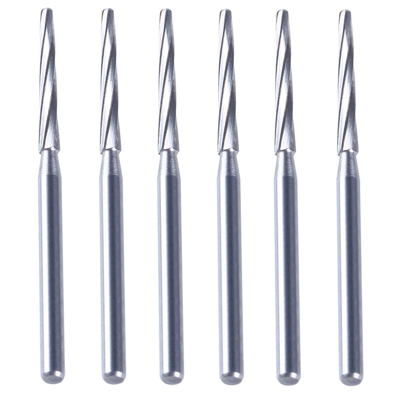 AZDENT 6Pc Dental Surgical Carbide Bone Cutters Finishing Burs FG Bur 28mm