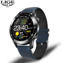 LIGE 2020 New Steel Band Digital Watch Men Sport Watches Electronic LED Male Wrist Watch For Men Clock Waterproof Bluetooth Hour