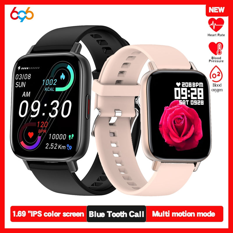 2022 Smart Watch Frauen Smartwatch Männer Blue Tooth Anruf Neu Herzfrequenz Blutdruck Sauerstoffmonitor DIY Zifferblätter Tracker Fit Xiaomi