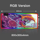Sovawin Gaming Mouse Pad RGB Backlight Mat 900x400 Gamer XXL Computer Mousepad CS GO Hyper Beast Non-Slip Rubber Desk Mat For PC
