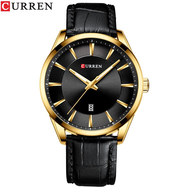 CURREN, nuevos relojes de cuarzo para hombres, relojes de pulsera con correa de cuero para hombres, Reloj de negocios de marca de lujo para hombres, Reloj para Hombres