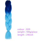 Black Star Hair Ombre Jumbo Extensiones de cabello trenzado Trenzas retorcidas de 24 pulgadas Fibra de cabello sintético para trenzado retorcido para mujeres