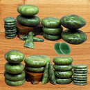 Tontin Jade esmalte terapia masaje con piedras calientes conjunto masajeador espalda masajeador cuidado de la salud piedras para masaje columna basalto piedra spa