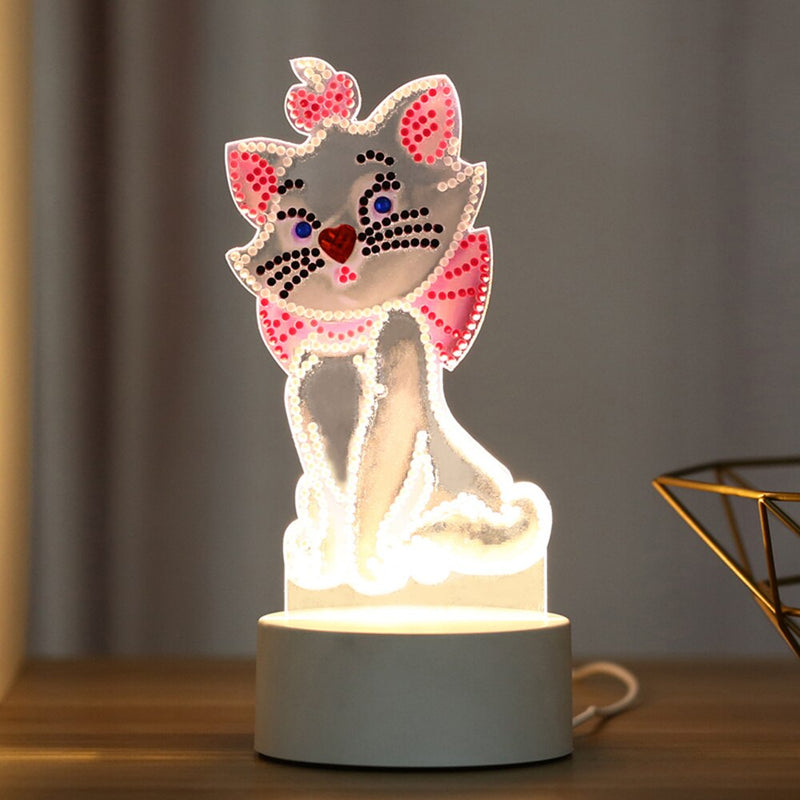 New lamp DIY LED Diamond Painting Night Light Butterfly Cross Stitch Special Shape Diamond Embroidery Home Wedding Decoration