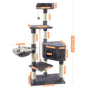 Wood Cat Tree Cats Multi Floor Large Play Tower Sisal Scratching Post Kitten Furniture Activity Centre  Condo Playhouse Dang toy