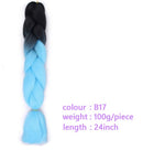 Black Star Hair Ombre Jumbo Extensiones de cabello trenzado Trenzas retorcidas de 24 pulgadas Fibra de cabello sintético para trenzado retorcido para mujeres