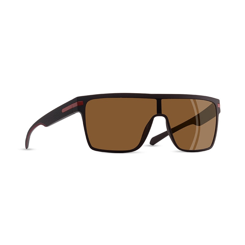Gafas de sol polarizadas marca AOFLY para hombre, gafas de sol cuadradas con marco Flexible de gran tamaño para conducir, gafas Zonnebril Heren