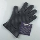 WALFOS 1 Piece Food Grade Cooking Baking BBQ Glove Heat Resistant Silicone BBQ Grill Glove Barbecue Grilling Glove BBQ Tools