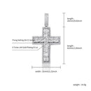 TOPGRILLZ Hip Hop High Quality Cross Pendant Necklace Iced Out Full Micro Pave Cubic Zirconia Pendant Fashion Jewelry For Gift