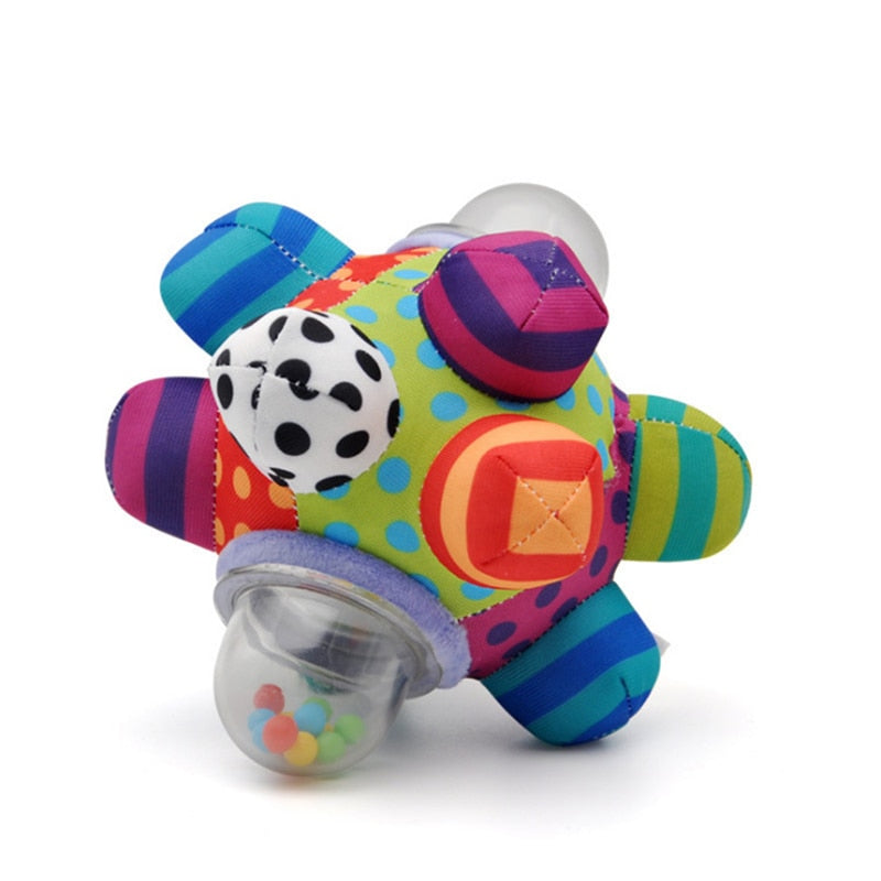 Baby Rassel Ball Spielzeug 0-12 Monate Sicheres Neugeborenes Zahnen Spielzeug Weicher Kunststoff Handglocke Frühe Pädagogische Rassel Beißring Spielzeug Geschenke