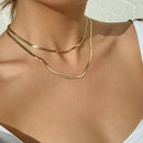 2021 Thin Snake Chain Necklace For Women Fashion Collar Gold Choker Necklaces Party Accessories Minimalist Jewelry
