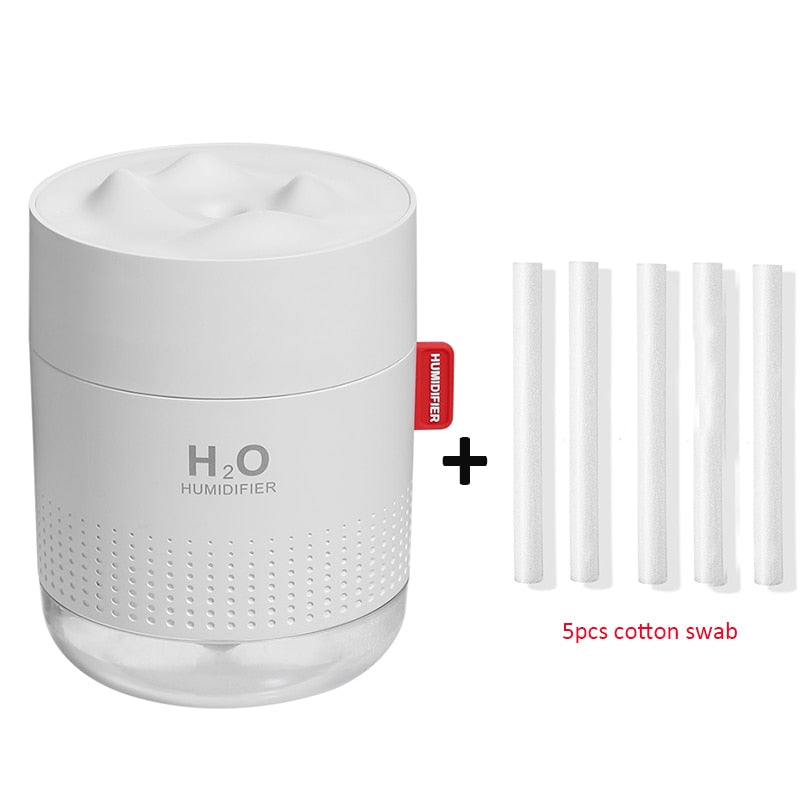 White Snow Mountain Luftbefeuchter 500ML Ultraschall USB Aroma Air Diffusor Beruhigendes Licht Aromatherapie Humidificador Home Diffusor