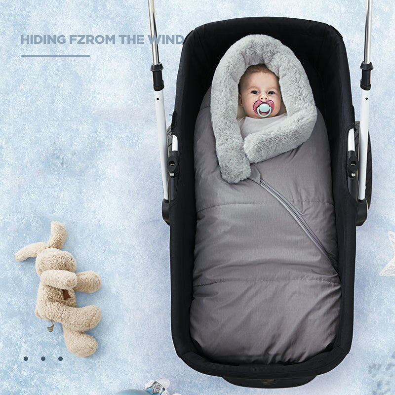 Neugeborenes Baby Winter Warme Schlafsäcke Infant Button Swaddle Wrap Swaddling Kinderwagen Wrap Kleinkind Decke Kinder Schlafsäcke