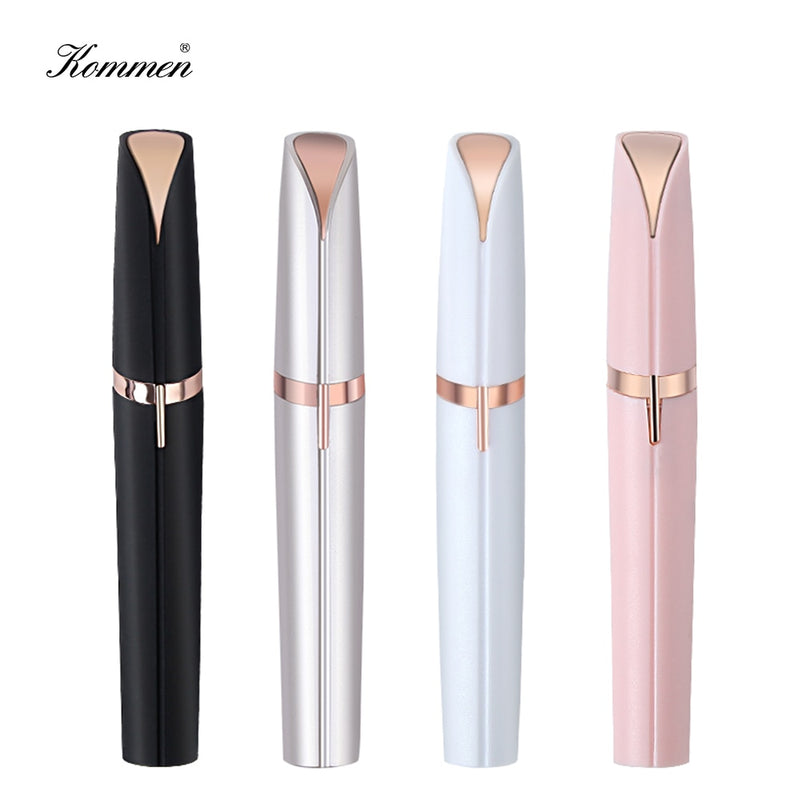 Electric Eyebrow Trimmer Painless Women Mini Eye Brow Shaper Shaver Razor Portable Facial Hair Remover for Women With Battery