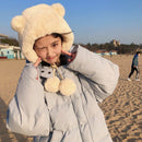 Gorros de invierno para mujer, gorros con orejeras de piel polar con orejas bonitas, gorros de esquí lisos y lisos para mujer, gorros rusos para mujer, gorros de trampero para mujer