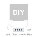 Dropshipping Photo/Text Customized 3D Night Light Desk Lamp Wooden Base Christmas Valentine&