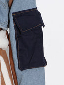 TWOTWINSTYLE Casual Patchwork Pockets Colorblock Jackets For Women Lapel Loose Long Sleeve Female 2022 Winter Fashion Clothes