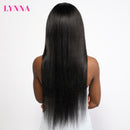 Brazilian Long Straight Wig with Bangs Human Hair Wig 150% Density Full Machine Wig with Bang for Black Women