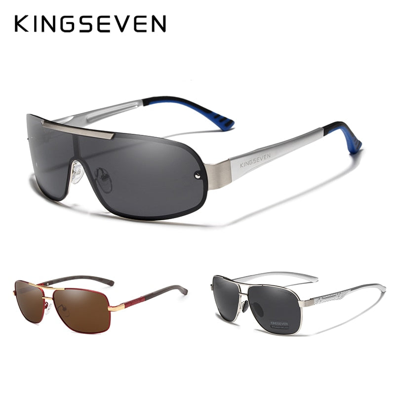 3PCS KINGSEVEN Brand Design Sunglasses Men Polarized Lens 100% UV Protection Combined Sale