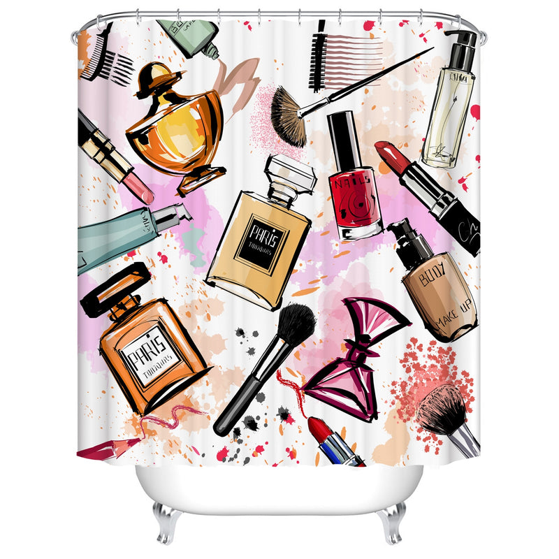 Customized Polyester Shower Curtain Abstract Mandala moon and star bathroom curtain Landscape bath curtain cortinas para bano