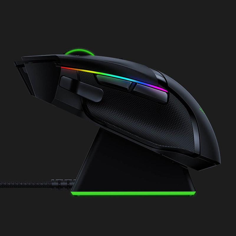 Ratón inalámbrico para juegos Razer Basilisk Ultimate Edition 20000DPI Base RGB Tecnología inalámbrica HyperSpeed ​​Aproximadamente 100 horas de duración de la batería