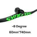 SYNCROS Carbon Fiber Mountain Mountain Integrated MTB Manillar FRASER IC SL -8 -17 -25 Tres especificaciones con tornillos de titanio