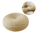 1 Pcs Natural Straw Round Pouf Tatami Cushion Floor Cushions Meditation Yoga Round Mat Chair Cushion Japanese-style Cushion