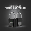 Mini Smart Biometric Thumbprint Door Padlocks Rechargeable Door Lock Fingerprint Smart Padlock USB Keyless Quick Unlock