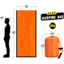 2pcs Emergency Sleeping Bag  - Use as Emergency Bivy Sack, Survival Sleeping Bag, Mylar Emergency Blanket
