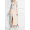 Women Winter Coat Wool 2022 New Double breasted cashmere Vintage Elegant jacket Fashion Outerwear White X-Long Coat Female