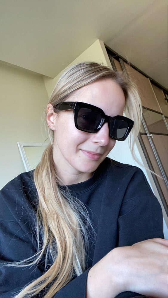 Vintage  Square Sunglasses Women UV400 Retro Big Designer Large Frame Sun Glasses Black Shades Ladies Eyewear UV400