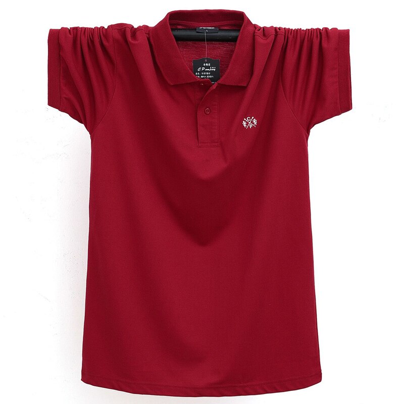 Übergröße 5XL 6XL Herren Polo 2021 Sommer Neue 95% Baumwolle Polo Shirt Männer Beiläufige Lose Tops Hochwertige Atmungsaktive Plus Size Polo