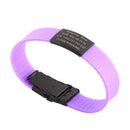 Child Kids SOS ID Safety Wristband Personalized Black Bracelet Baby Child Anti Lost Wrist Band Custom Engraved Silicone Armband