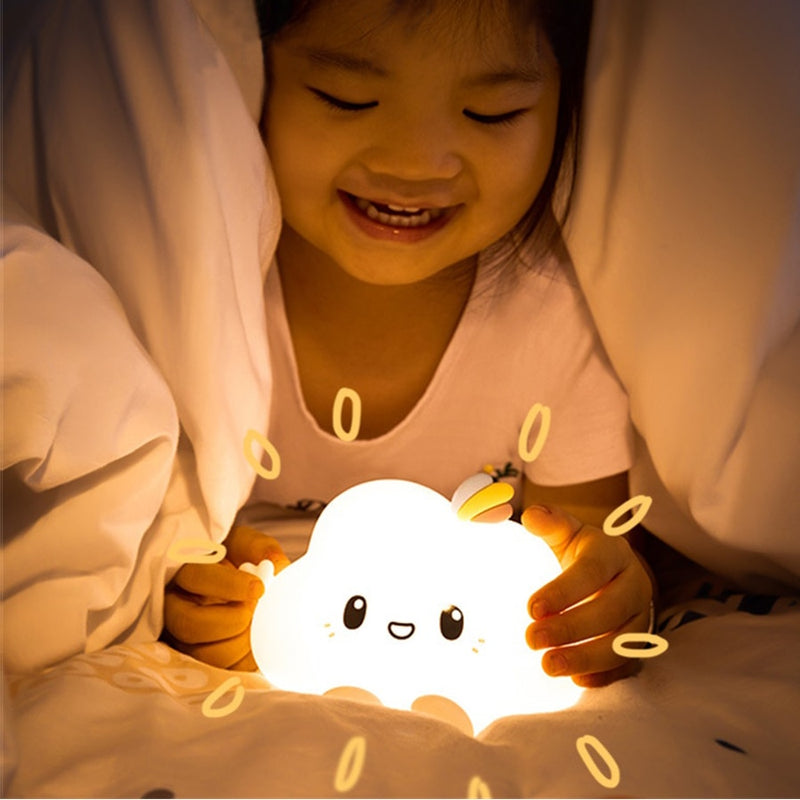 Cloud Nachtlicht LED-Licht mit Berührungssensor Weiche Kinderzimmerlampe Nachttischlampe für Kinder Kindergeburtstagsgeschenk Raumdekoration