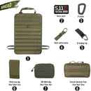 Universal Tactical MOLLE Car Seat Back Organizer military MOLLE Panel Vehicle Seat Cover Protector Kit Mat Black