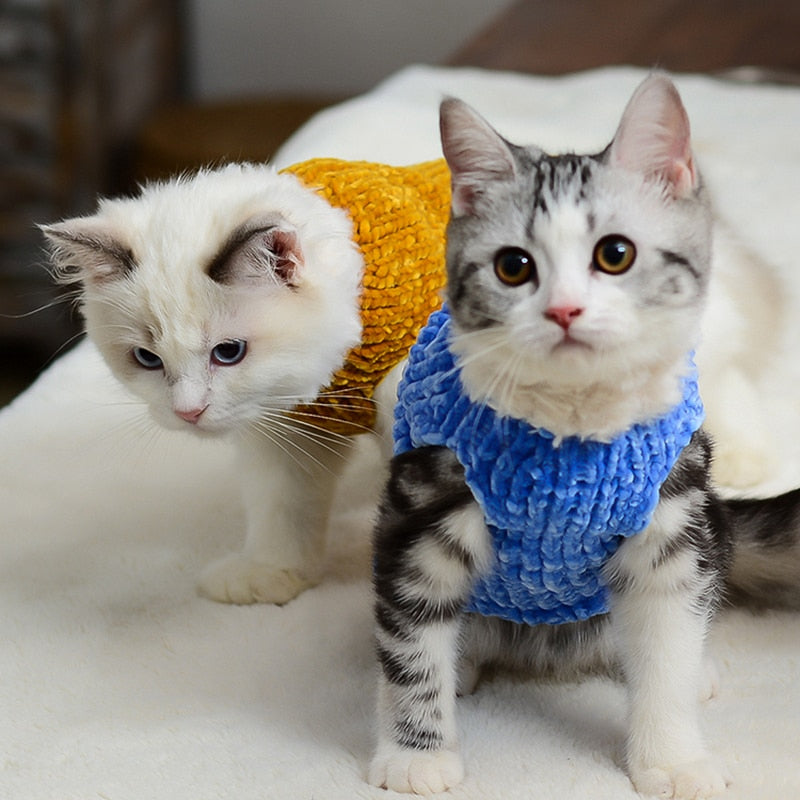 [MPK Store]Hairless cat sphinx cat clothes handmade sweater warm vest autumn and winter