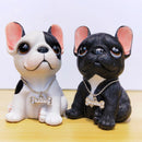 Creative French bulldog figurine home decoration car interior Ornament resin Animal sculpture crafts desktop decor birthday gift