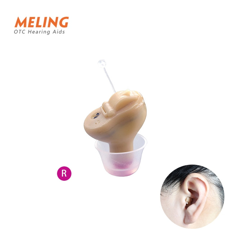 Meling Q10 Wireless Hearing Aids Mini CIC Invisible Heaing Aid Sound Amplifier Ear Hearing Portable for Deaf Elderly Dropship