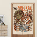 Japanese Door Curtain Partition Curtain Restaurant Decoration Curtain Noren for Noodle Store Kitchen Room Decoration