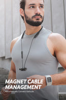 SoundPEATS Force Pro Bluetooth Wireless Earphones CVC Eingebautes Mikrofon Stereo Super Bass In-Ear Magnetic Sports Earbuds 22H Player