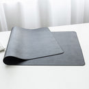 Large Mouse Pad Gamer Waterproof PU Leather Suede Desk Mat Computer Mousepad Keyboard Table Cover Double-Side Portable Mousespad