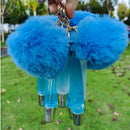 Etiqueta privada Claro Personalizado Niños Sin logotipo Lujo Antiadherente Haga su propio llavero rosa vegano Llavero Brillo de labios