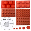 Molde de esfera de Chocolate, molde de media bola, forma de hemisferio, pastel de Chocolate de silicona, Mousse, postre, repostería, utensilios para hornear