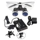 Dental Loupes Dental Magnifier Dental Lab Medical Loupes Magnification Binocular 2.5/3.5x Headlight Headlamp 3W/5W Seperately