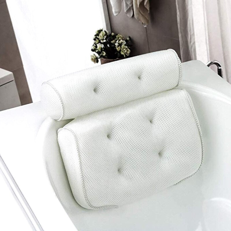 SPA Bath Pillow Soft Thickened Headrest Bathtub Pillow With Backrest Suction Cup Neck Cushion Bathroom Accessories Take a nap