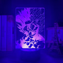 Lámpara 3d Anime Black Clover Asta Light para niños Dormitorio Decoración Luz de noche Regalo de cumpleaños Manga Gadget Black Clover Asta Lamp