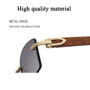 2022 Vintage randlose Sonnenbrille für Herren Mode quadratische Gläser Luxus Oculos De Sol Masculino Zonnebril Heren Lunette De Soleil